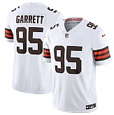 Men & Women & Youth Cleveland Browns #95 Myles Garrett White 2023 F.U.S.E. Vapor Untouchable Limited Football Stitched Jersey,baseball caps,new era cap wholesale,wholesale hats